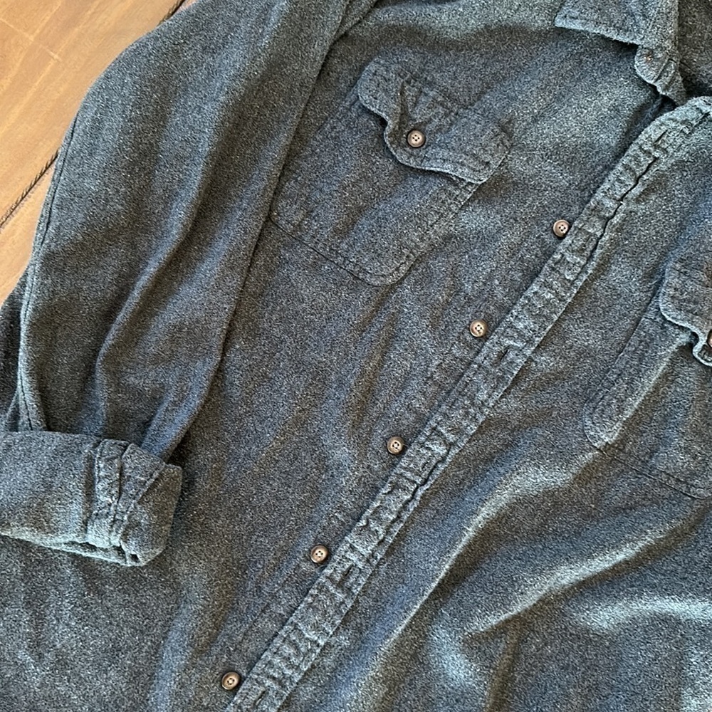 Gray Button Down - Picture 2 of 7